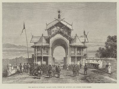 The Manipur Outrage, Palace Gates, Where Mr Quinton and Others Were Seized by Warry